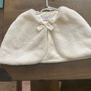 Childrens Place Faux Fur Cape